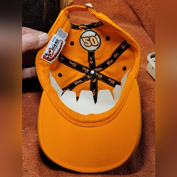 Tony Stewart #20 Chase Authentic Home Depot Cap Hat One Size Adjustable Orange - Picture 5 of 8